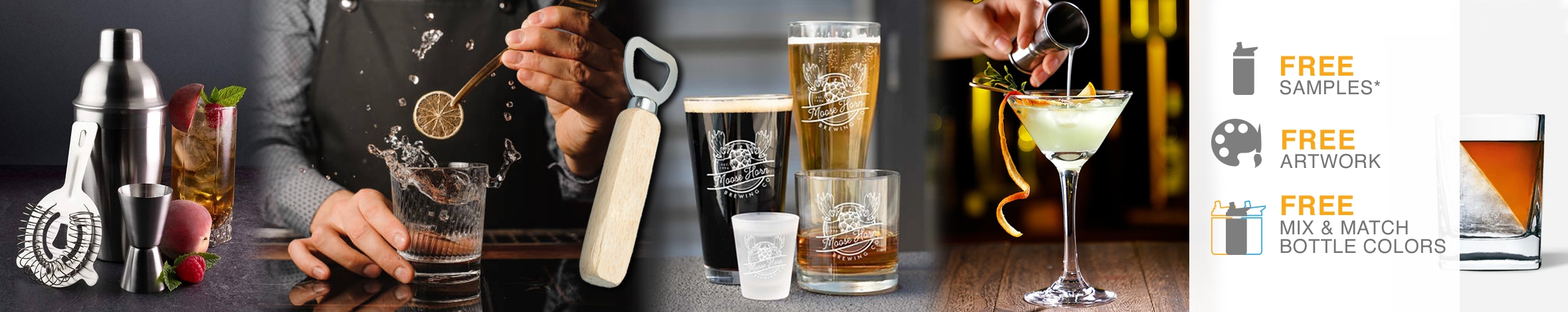 Custom Printed Barware