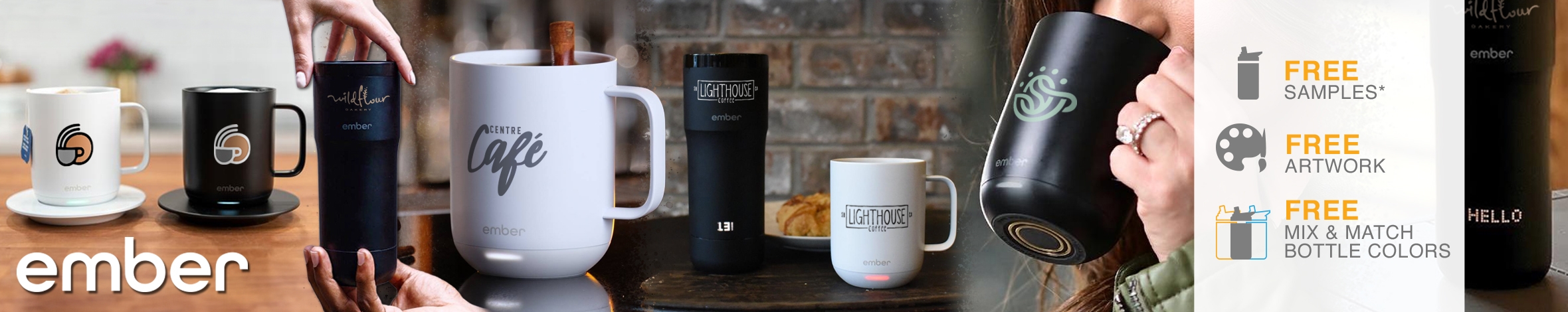 Custom Branded ember® Drinkware