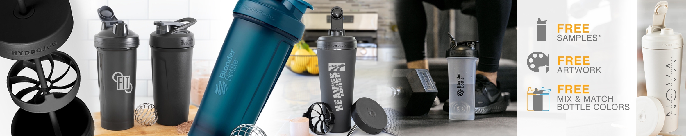 Custom Printed Shaker Bottles