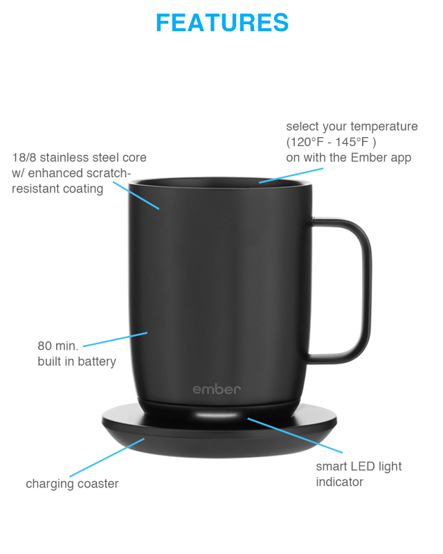 Custom 14 oz. ember Smart Temperature-Control Mugs 2 | DrinkBranders