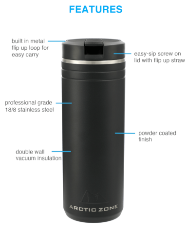 24 oz. Titan Thermal HP® Copper Straw Tumbler by Arctic Zone®