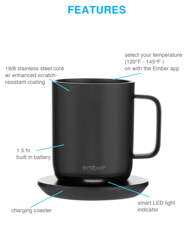 10 oz. Smart Temperature-Control Mug 2 by ember®