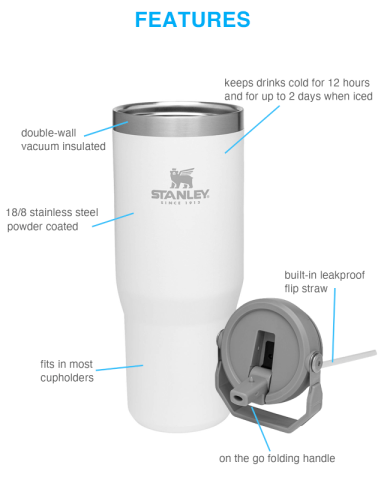 30 oz. IceFlow™ 2.0 Flip Straw Tumbler by Stanley®