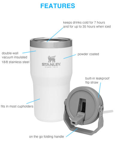 20 oz. IceFlow™ Flip Straw Tumbler by Stanley