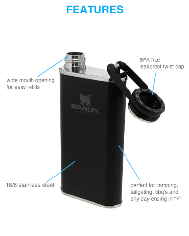 8 oz. Easy Fill Wide Mouth Flask by Stanley
