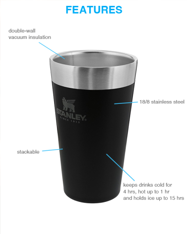 16 oz Stay-Chill Stacking Pint by Stanley