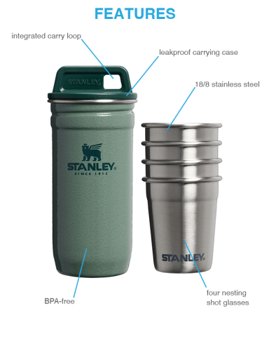 Adventure Nesting Shot Glass Set by Stanley®