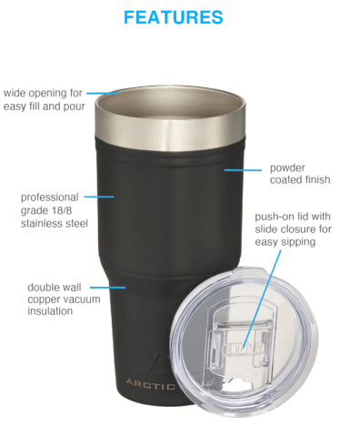 30 oz. Titan Thermal HP® Copper Tumbler by Arctic Zone®