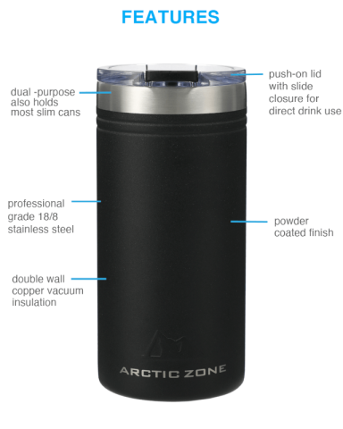 12 oz. Titan Thermal HP® Slim Cooler by Arctic Zone®