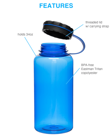 34 oz. Wide 2.0 by h2go®