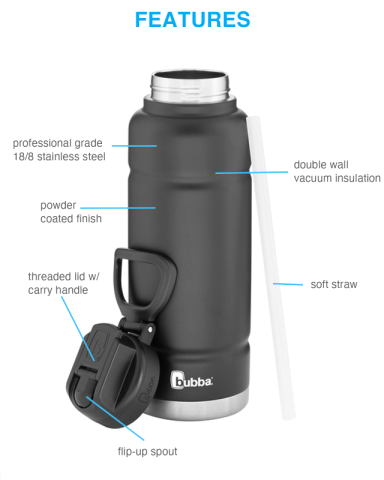 40 oz. Trailblazer Straw by Bubba®