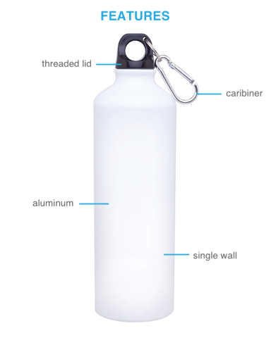 24 oz. Classic (w/Carabiner) by h2go&trade;