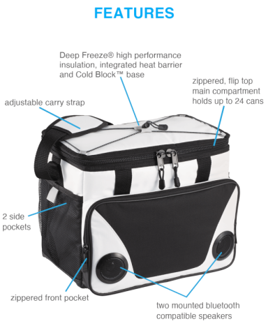 Titan Deep Freeze® Speaker Cooler by Arctic Zone®