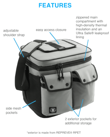 24 Can Repreve® Double Pocket Cooler by Arctic Zone®