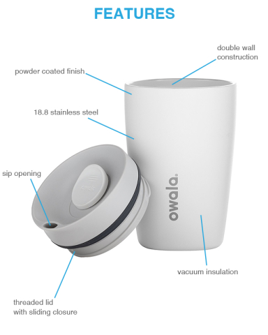 12 oz. SmoothSip® Slider® by Owala®