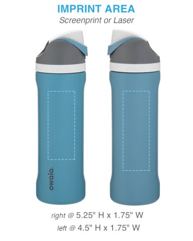 Custom 24 oz. Owala FreeSip Water Bottles | Free 2-Hr Mockup