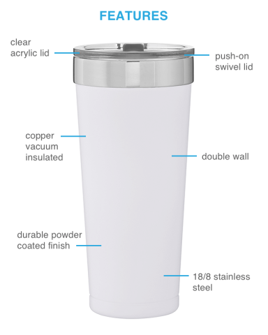20.9 oz. Polar Thermal Tumbler - Powder