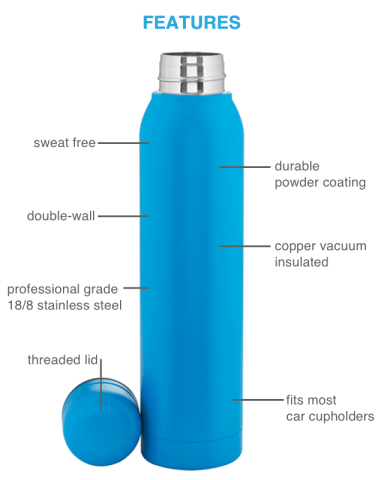 16.9 oz. Silo - Powder by h2go&trade;
