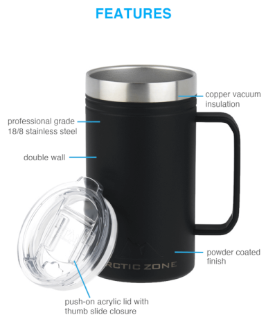 24 oz. Titan Thermal HP® Copper Mug by Arctic Zone®