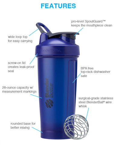 28 oz. Classic V2 Shaker by BlenderBottle®