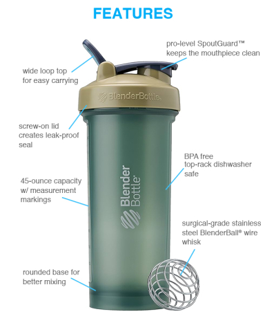 45 oz. Classic V2 Shaker by BlenderBottle®