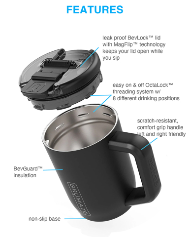 15 oz. Müv Coffee Mug by BRÜMATE®
