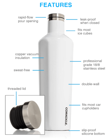 Custom 25 oz. Corkcicle Canteen | Free Mockup in 2 Hrs | DrinkBranders