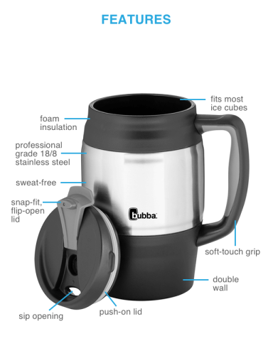 34 oz. Classic Desk Mug by bubba®