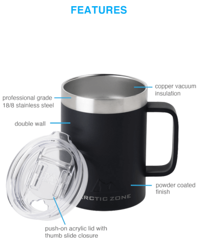 14 oz. Titan Thermal HP® Copper Mug by Arctic Zone®