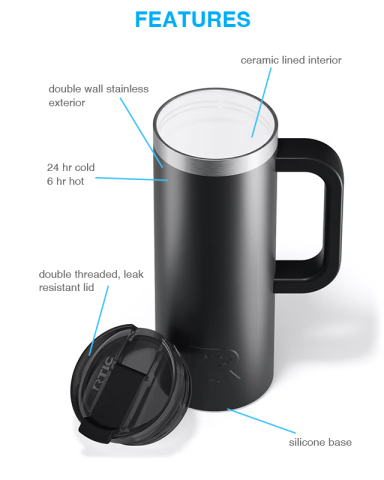 20 oz. Road Trip Travel Mug by RTIC®