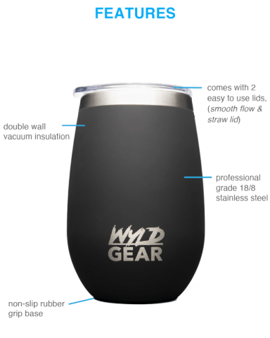 12 oz. Wine Tumber by Wyld Gear