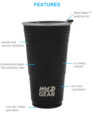 24 oz. Stainless Insulated Party Cup by Wyld Gear