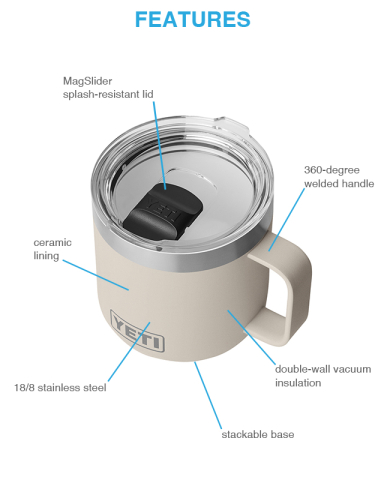 14 oz. Stackable Mug with DuraSip™ Ceramic Lining by YETI®